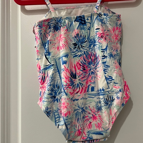 Lilly Pulitzer Pink and Blue Swimsuit Size 9-12mo - Picture 5 of 8